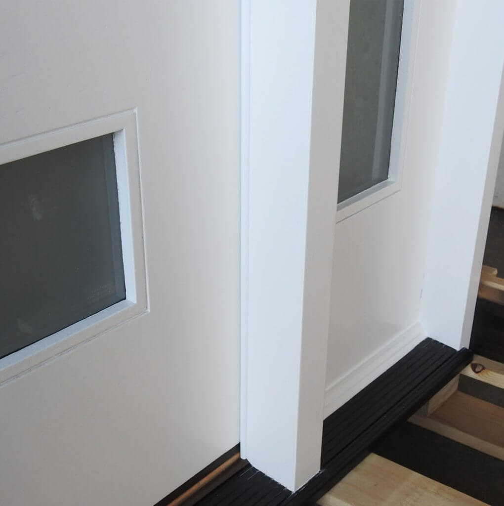Contemporary Style Door Unit Prehung Pre-Finished: White Paint- Ready to be installed - Image 2