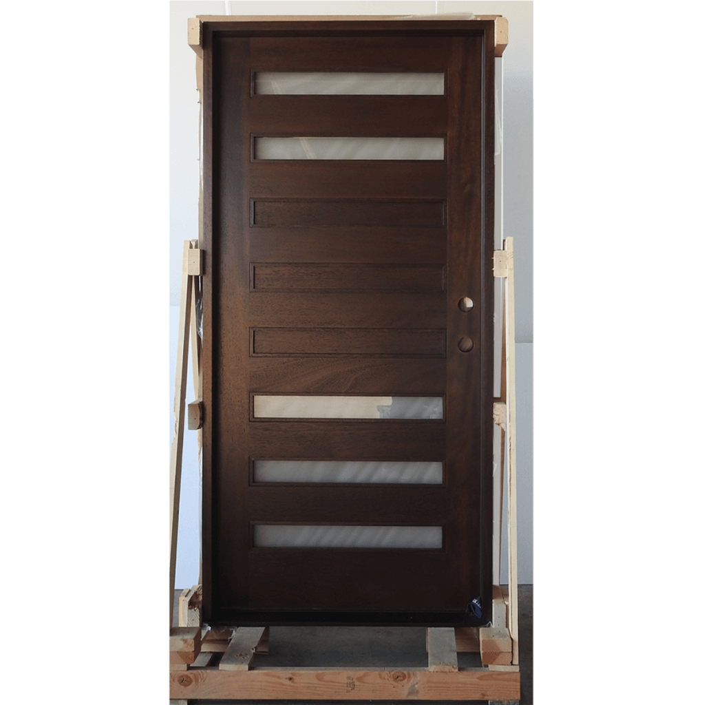 Contemporary Style Single Door Unit Prehung  Finished - Ready to be installed