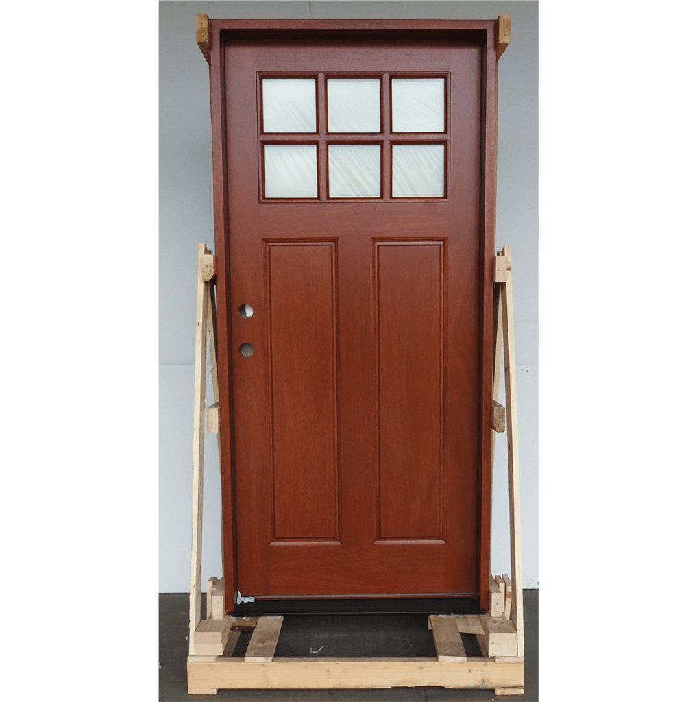 Craftsman Style Single Door Unit Prehung Finished - Ready to be installed