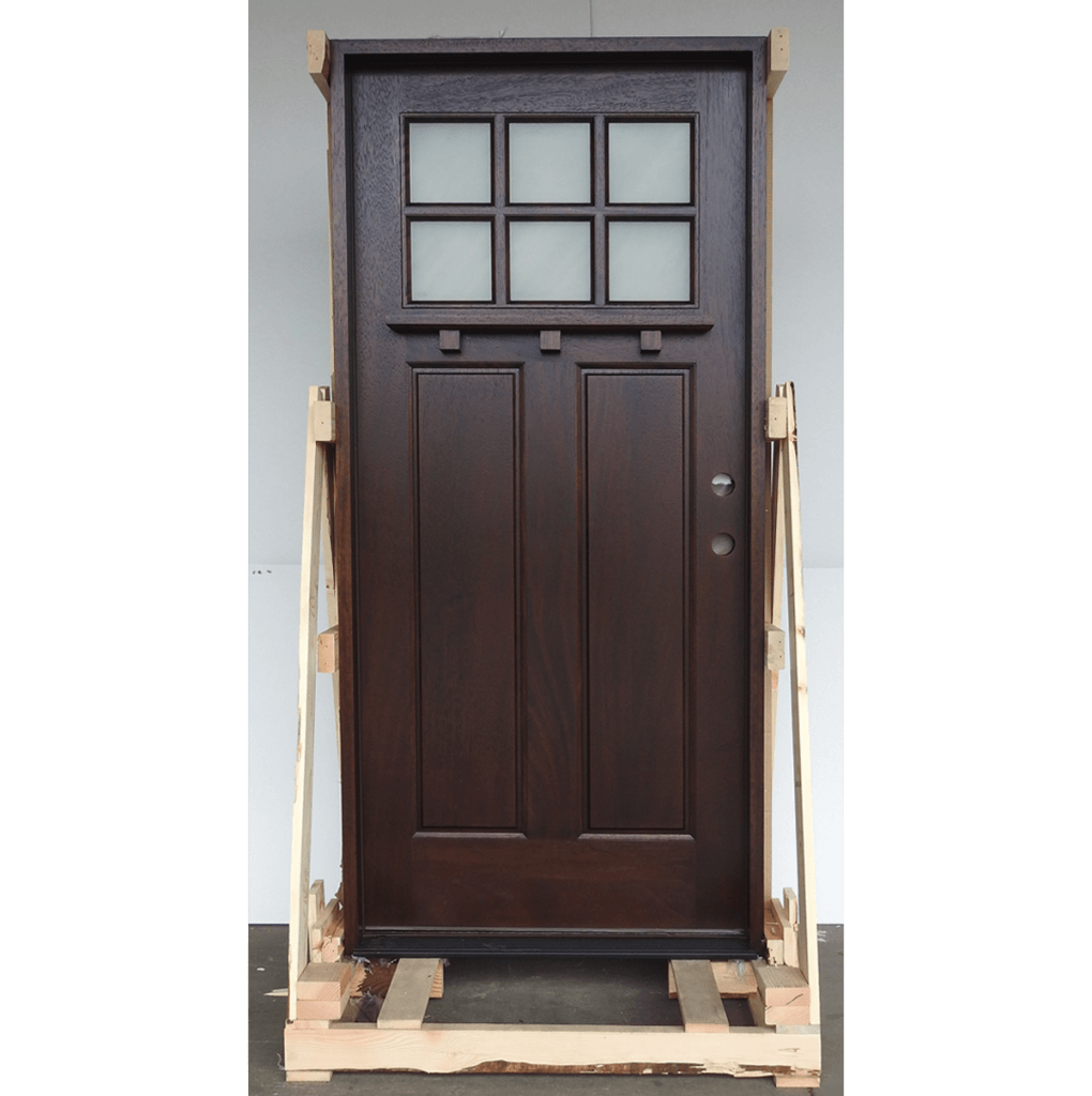 Craftsman Style Single Door Unit Prehung  Finished - Ready to be installed