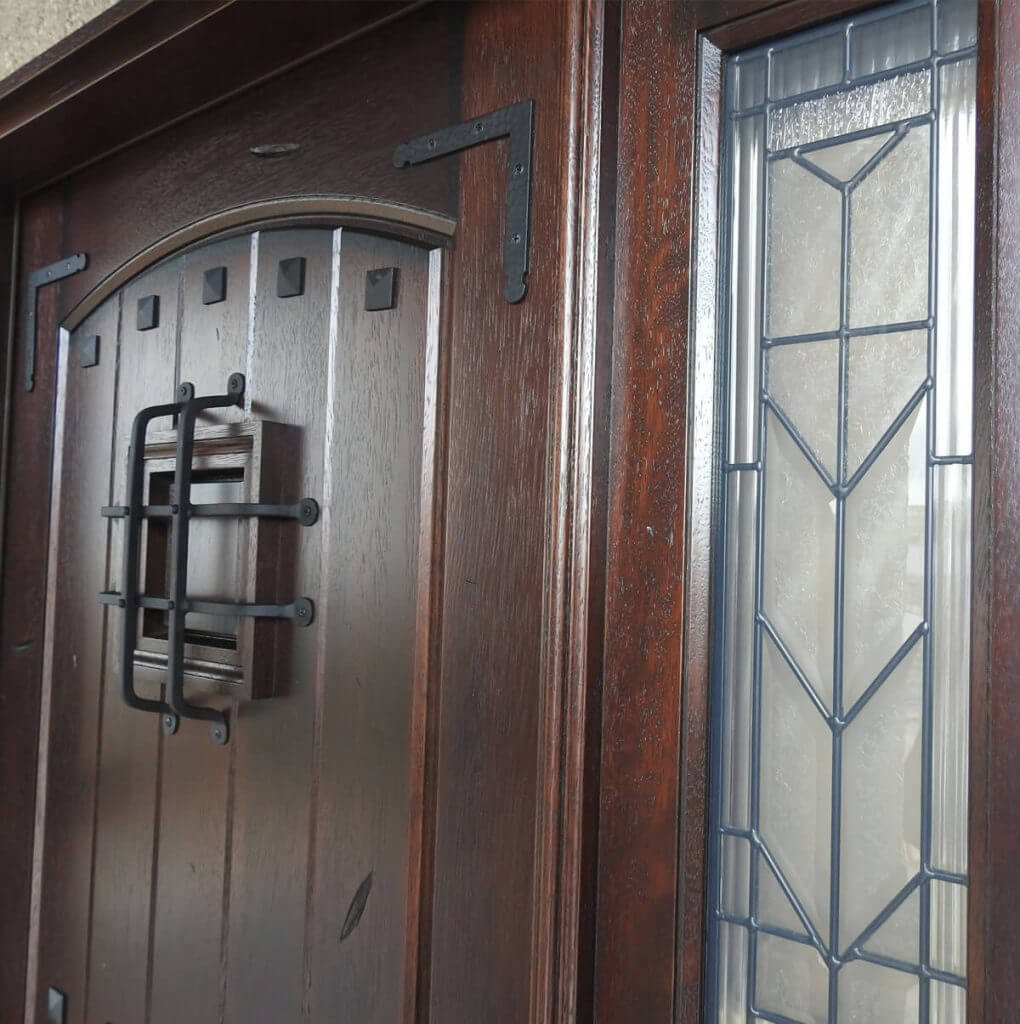 Rustic Mahogany Door Unit Prehung Finished – Ready to be installed - Image 2