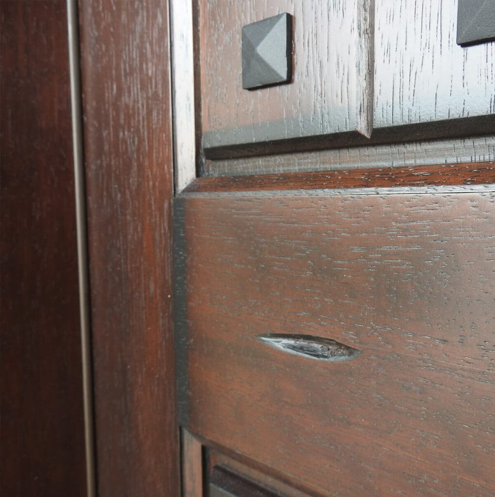 Rustic Mahogany Door Unit Prehung Finished – Ready to be installed - Image 4