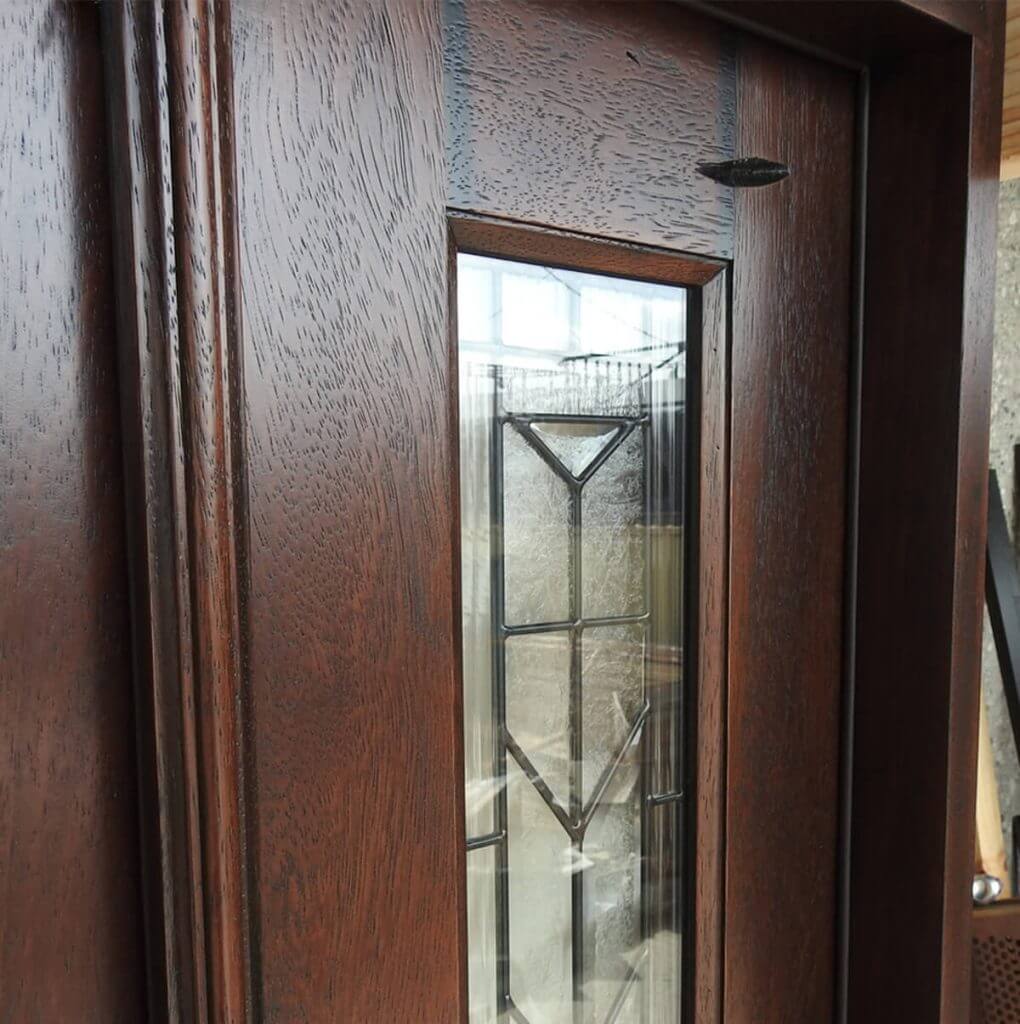 Rustic Mahogany Door Unit Prehung Finished – Ready to be installed - Image 4