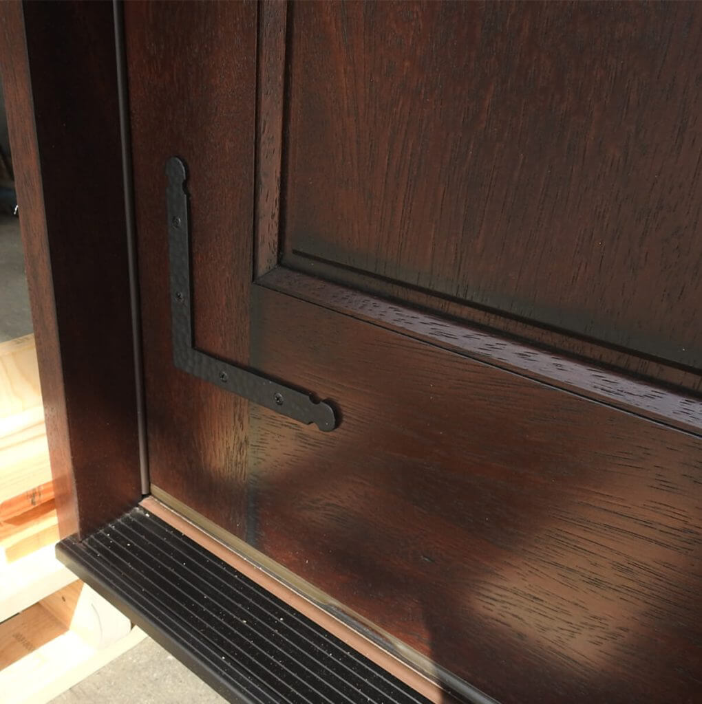 Rustic Mahogany Door Unit Prehung Finished – Ready to be installed - Image 3