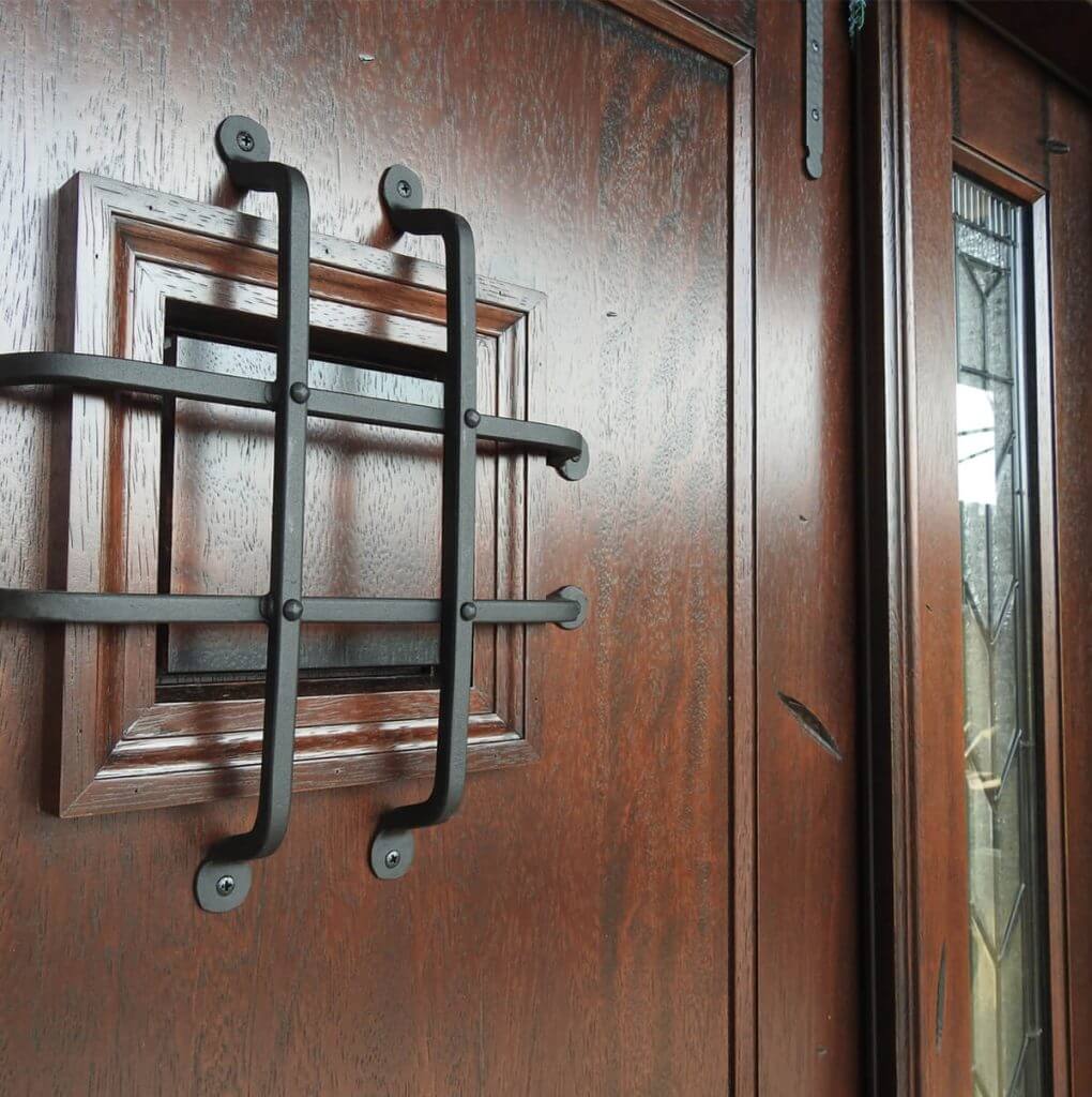 Rustic Mahogany Door Unit Prehung Finished – Ready to be installed - Image 2