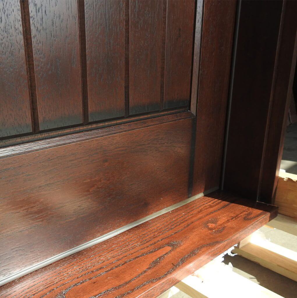 Rustic Mahogany Double Door Unit Prehung - Ready to be installed - Image 6