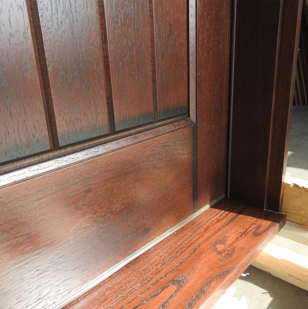 Rustic Mahogany Double Door Unit Prehung - Ready to be installed - Image 4