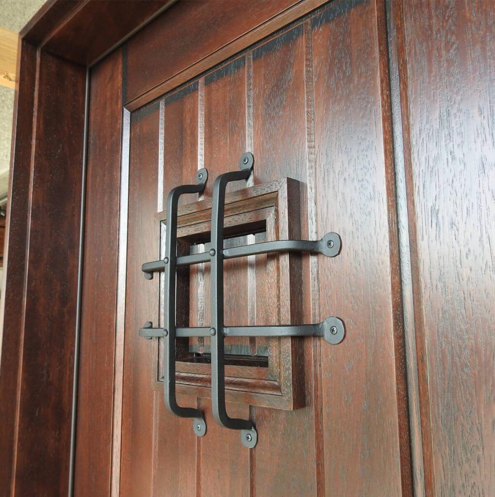 Rustic Mahogany Double Door Unit Prehung - Ready to be installed - Image 3