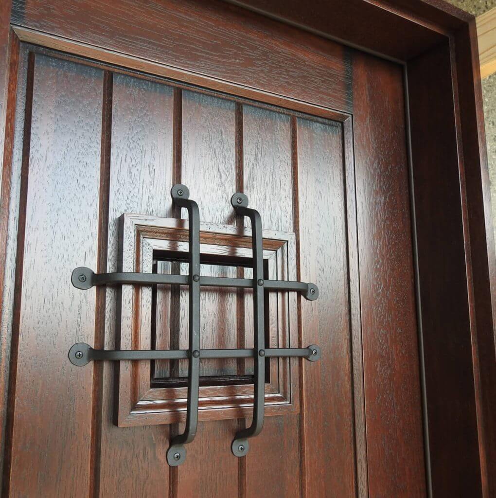 Rustic Mahogany Double Door Unit Prehung - Ready to be installed - Image 2
