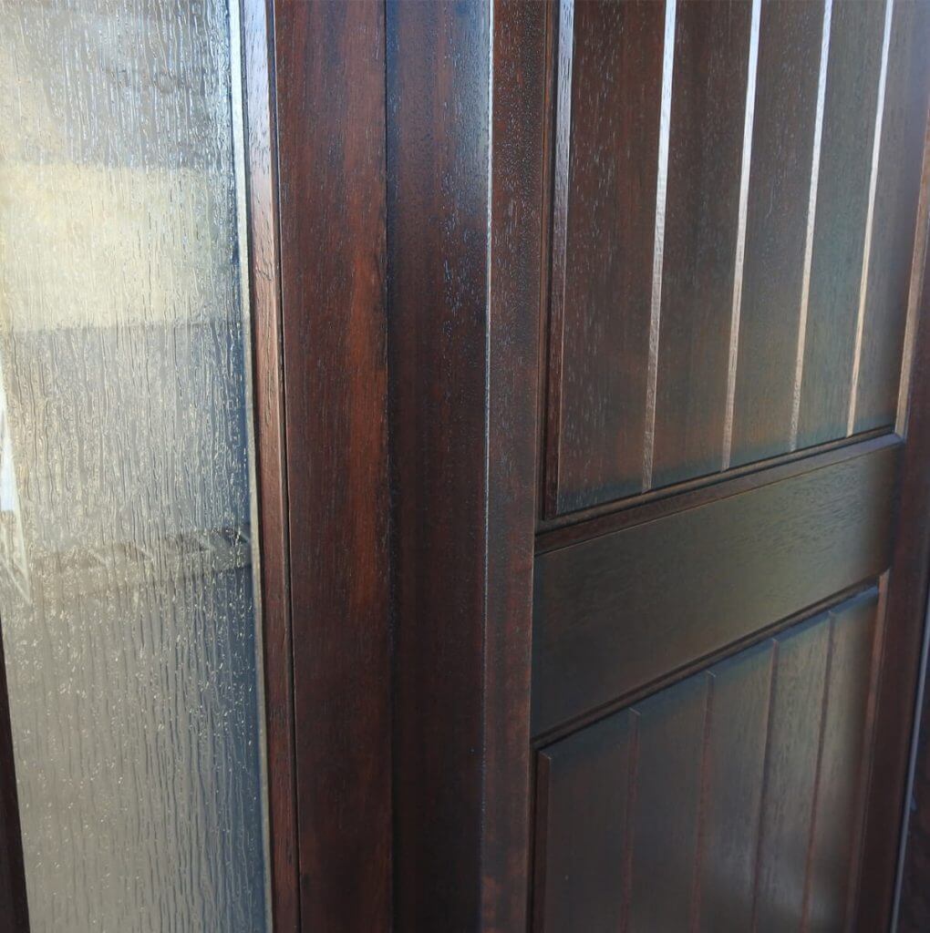 Rustic Mahogany Door Unit Prehung Finished – Ready to be installed - Image 5