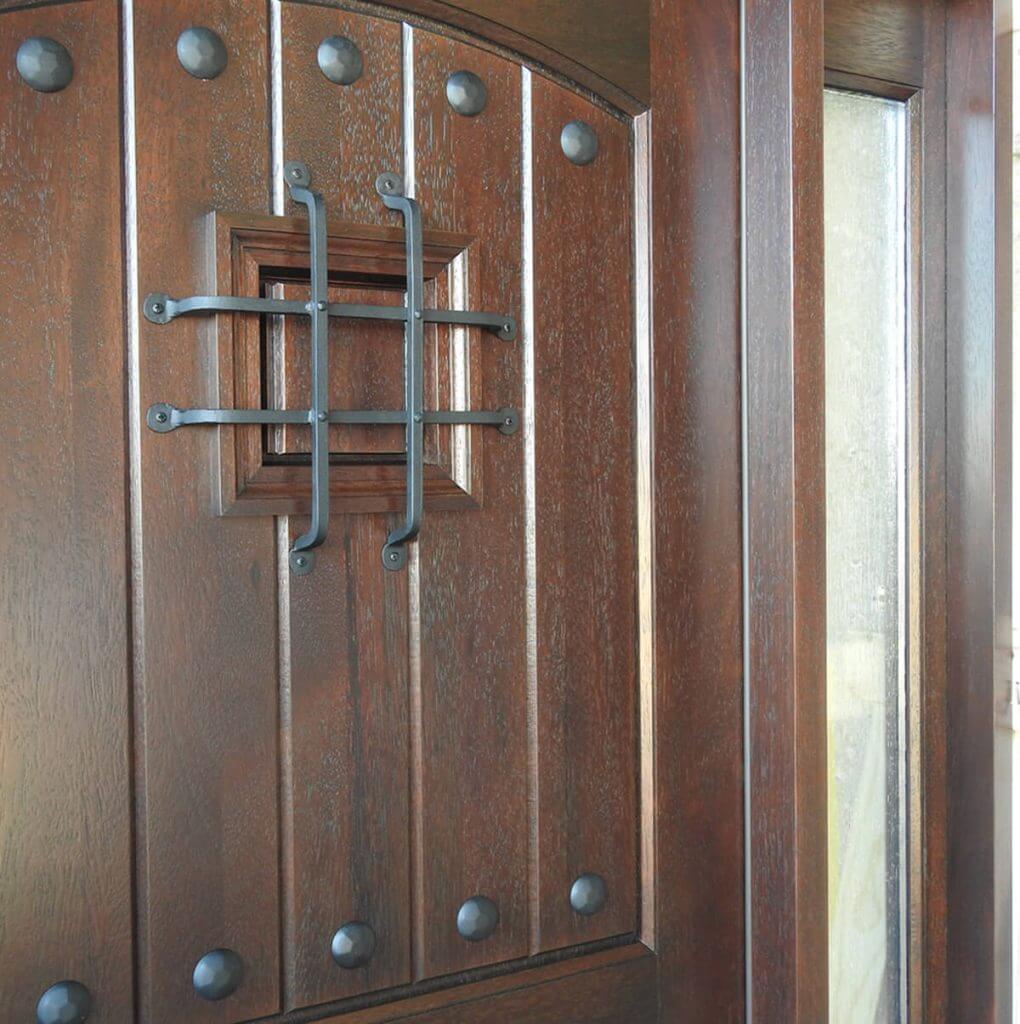 Rustic Mahogany Door Unit Prehung Finished – Ready to be installed - Image 2