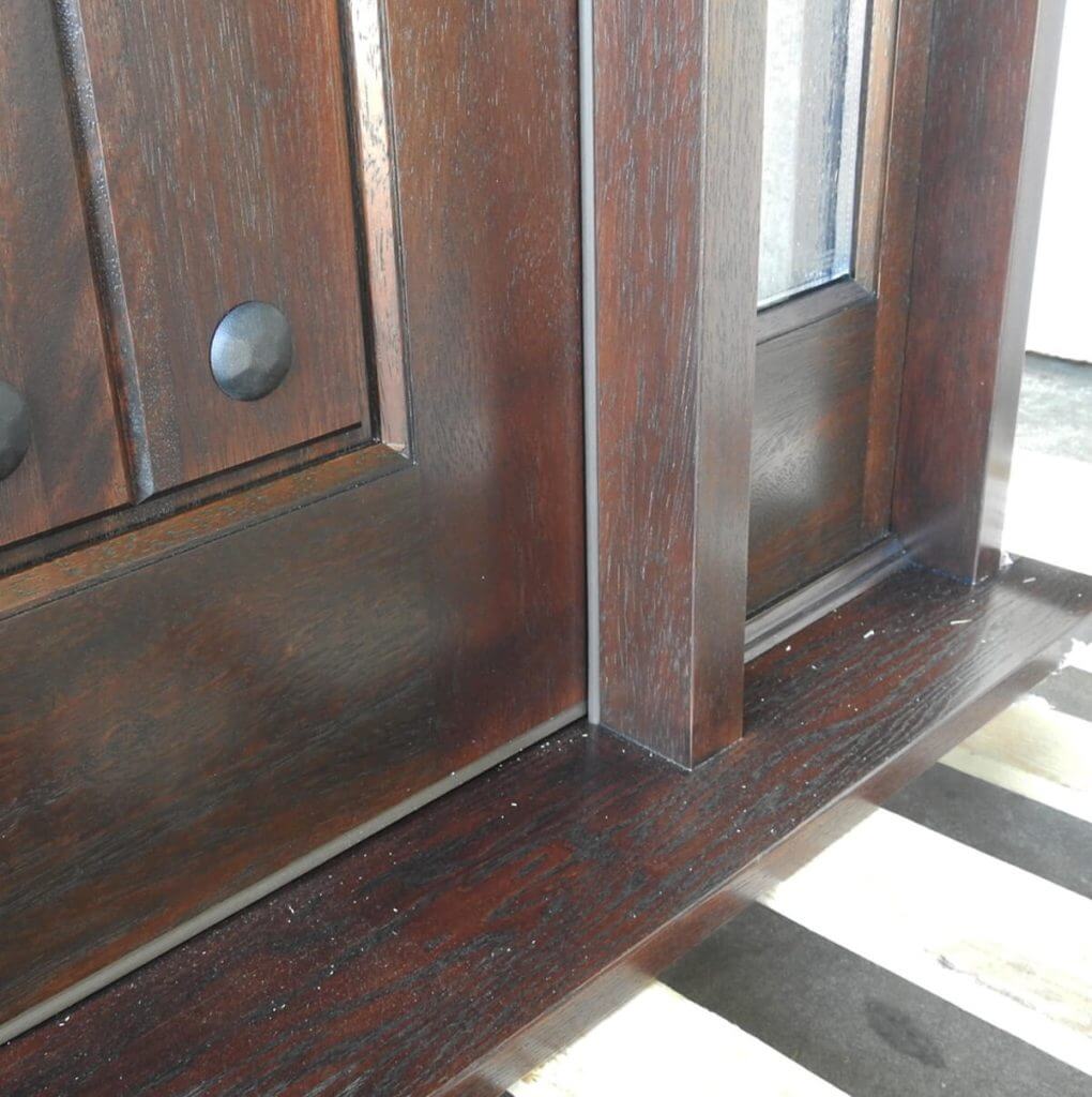 Rustic Mahogany Door Unit Prehung Finished – Ready to be installed - Image 3