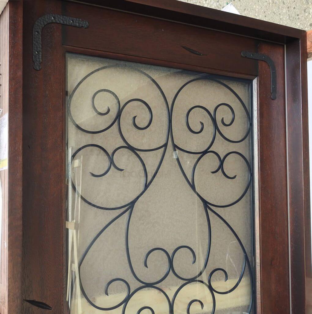 Mahogany Type Full Glass Single Door Prehung Finished - Ready to be installed - Image 2