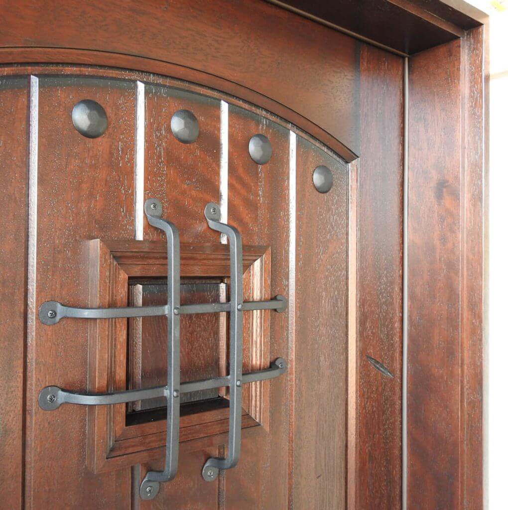 Rustic Mahogany Single Door Prehung Finished – Ready to be installed - Image 3