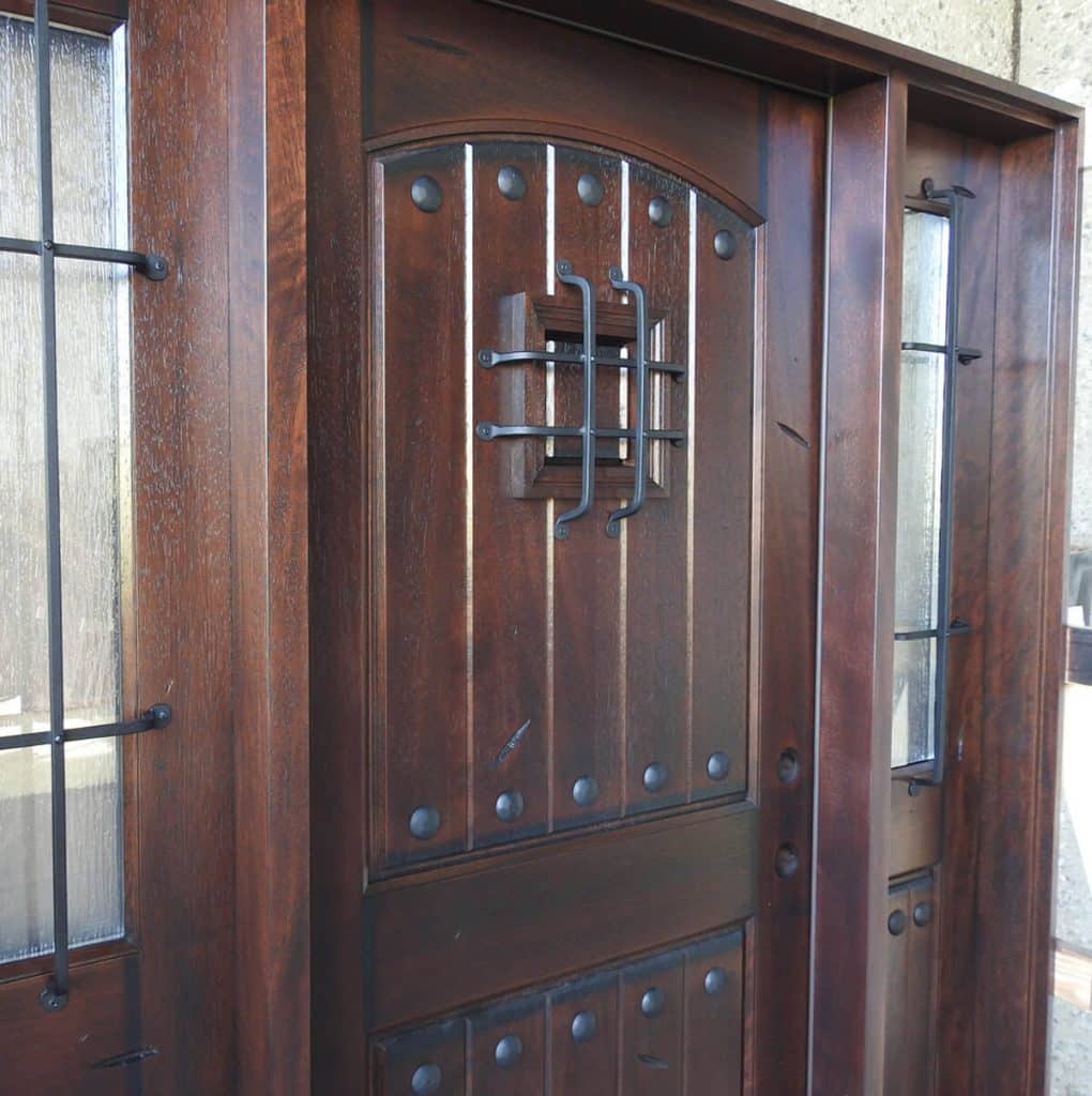 Rustic Mahogany Door Unit Prehung Finished – Ready to be installed - Image 3