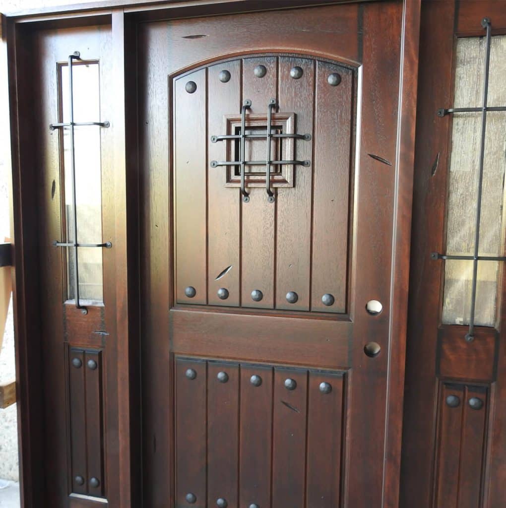 Rustic Mahogany Door Unit Prehung Finished – Ready to be installed - Image 2