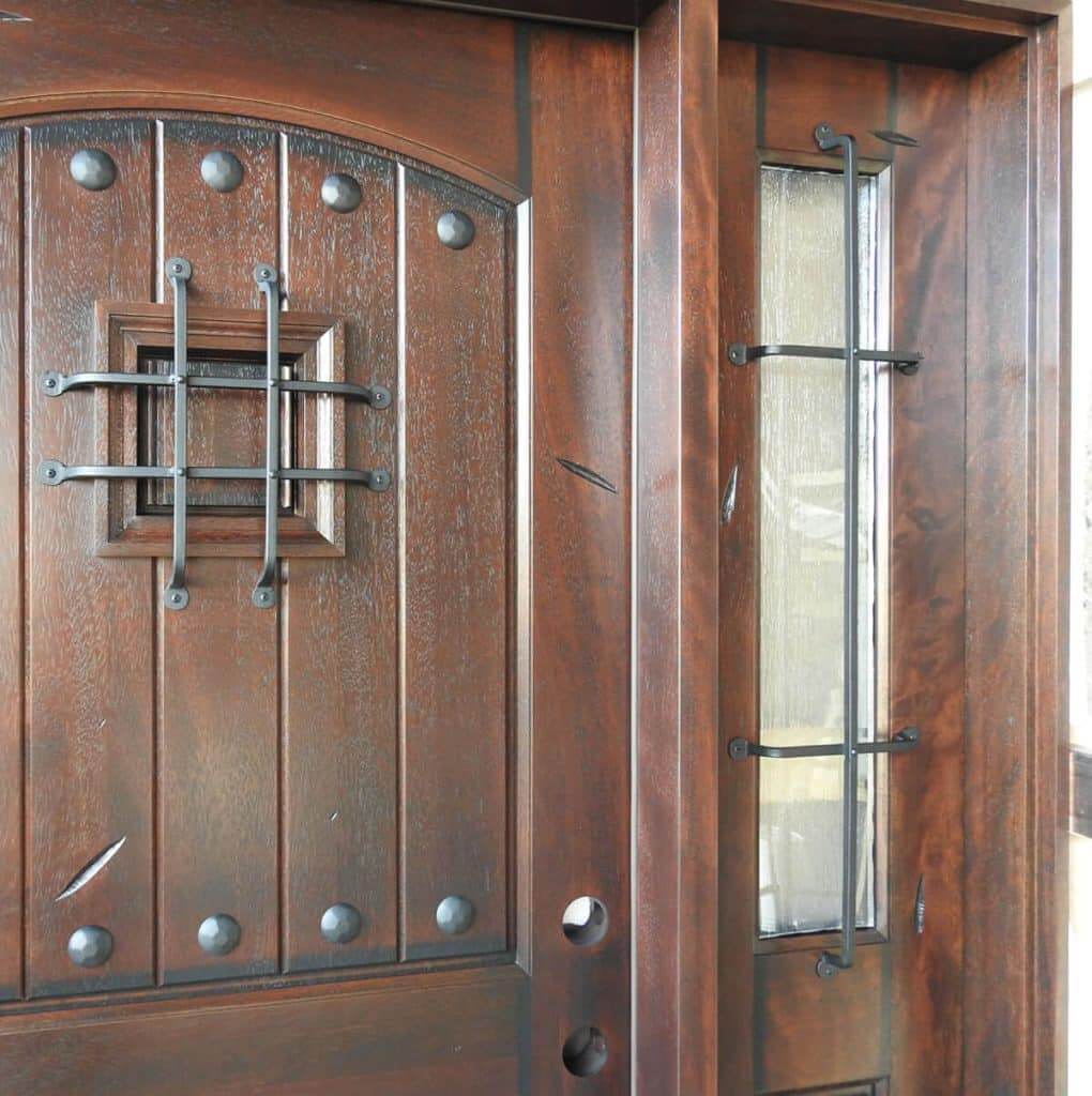 Rustic Mahogany Door Unit Prehung Finished – Ready to be installed - Image 5