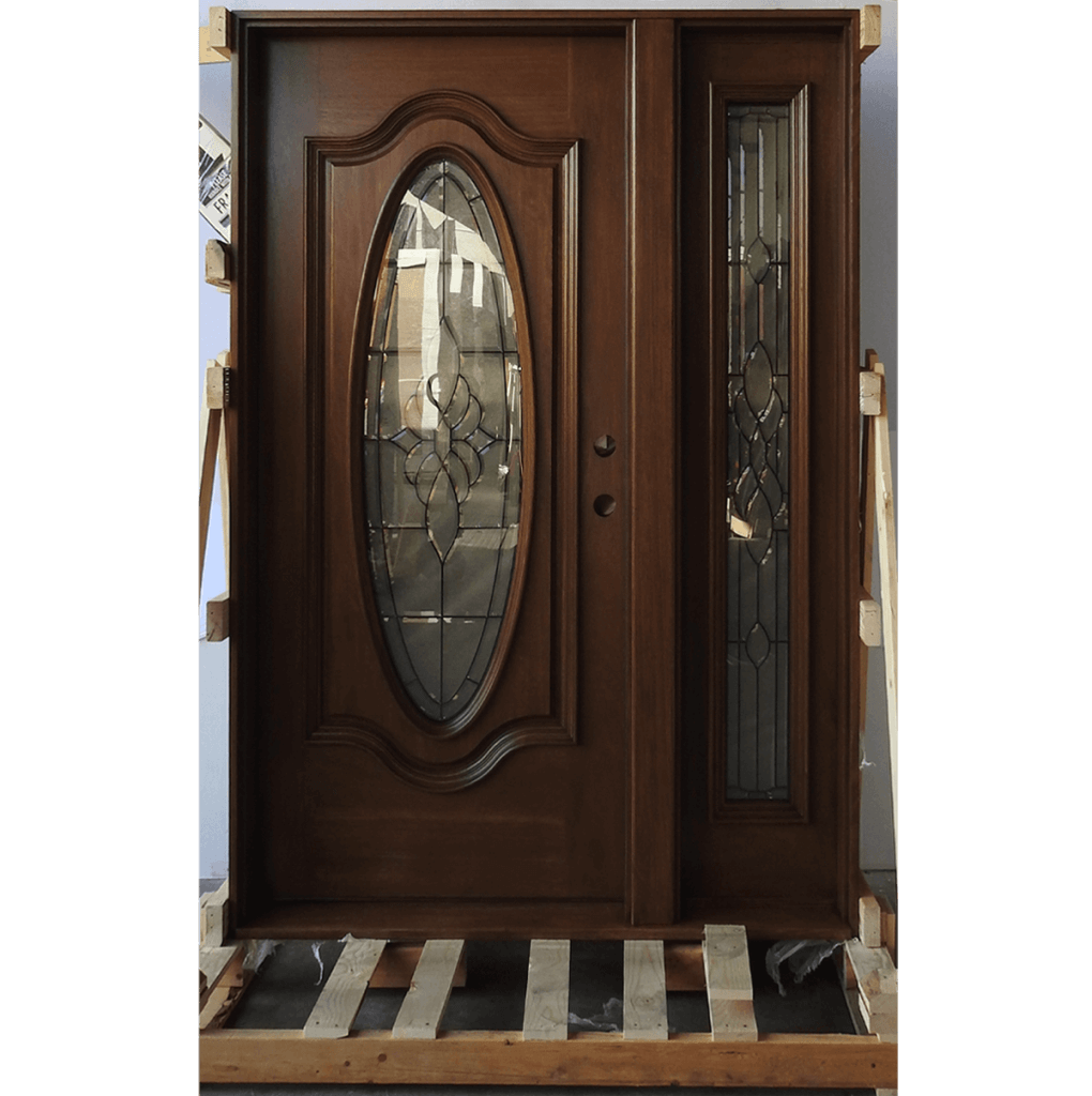 Rustic Mahogany Door Unit Prehung Finished – Ready to be installed