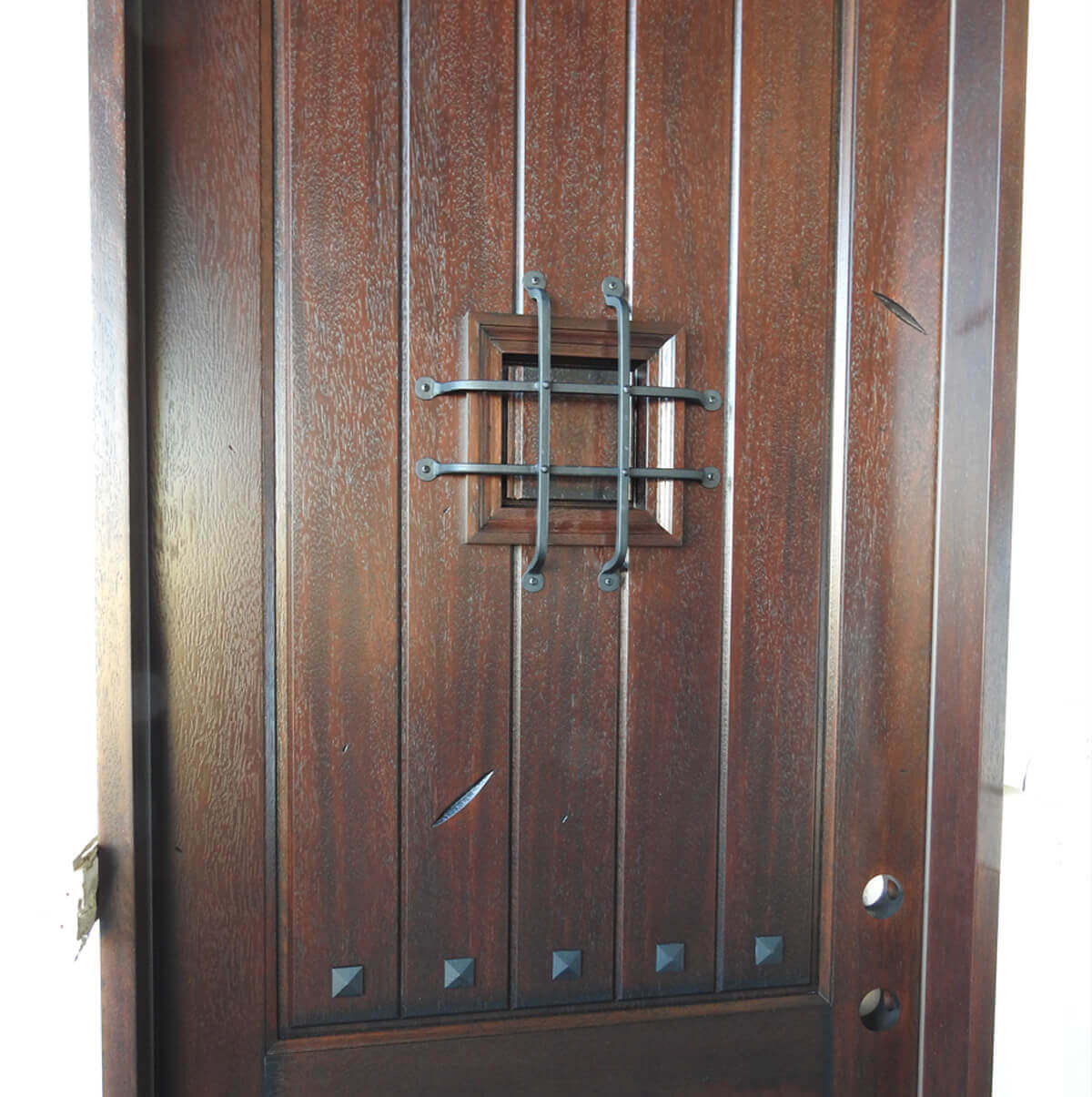 Rustic Mahogany Single Door Prehung Finished – Ready to be installed - Image 2