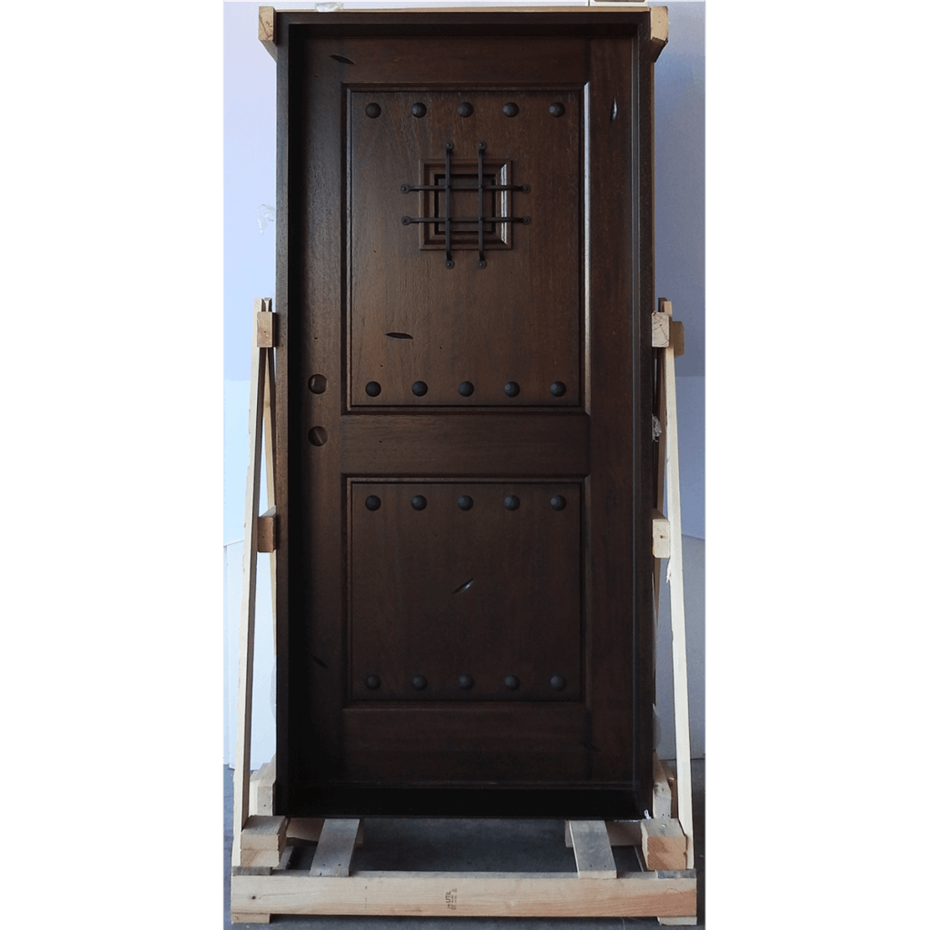 Rustic Mahogany Single Door Prehung Finished – Ready to be installed